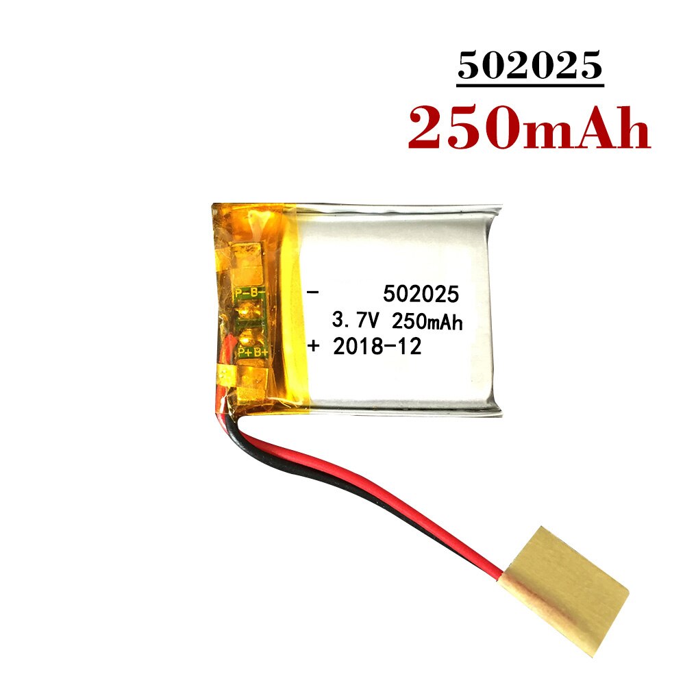 502025 3.7V 250mah batterie au Lithium polymère avec carte de Protection pour MP3 MP4 MP5 GPS produits numériques