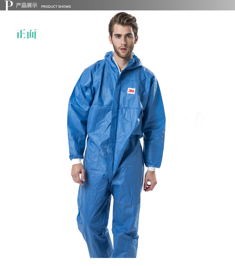 3M Men Women Disposable Anti-static Coverall Hooded Cleanroom Garments Dust-proof Work clothing Paint Factory uniforms Overalls: XL