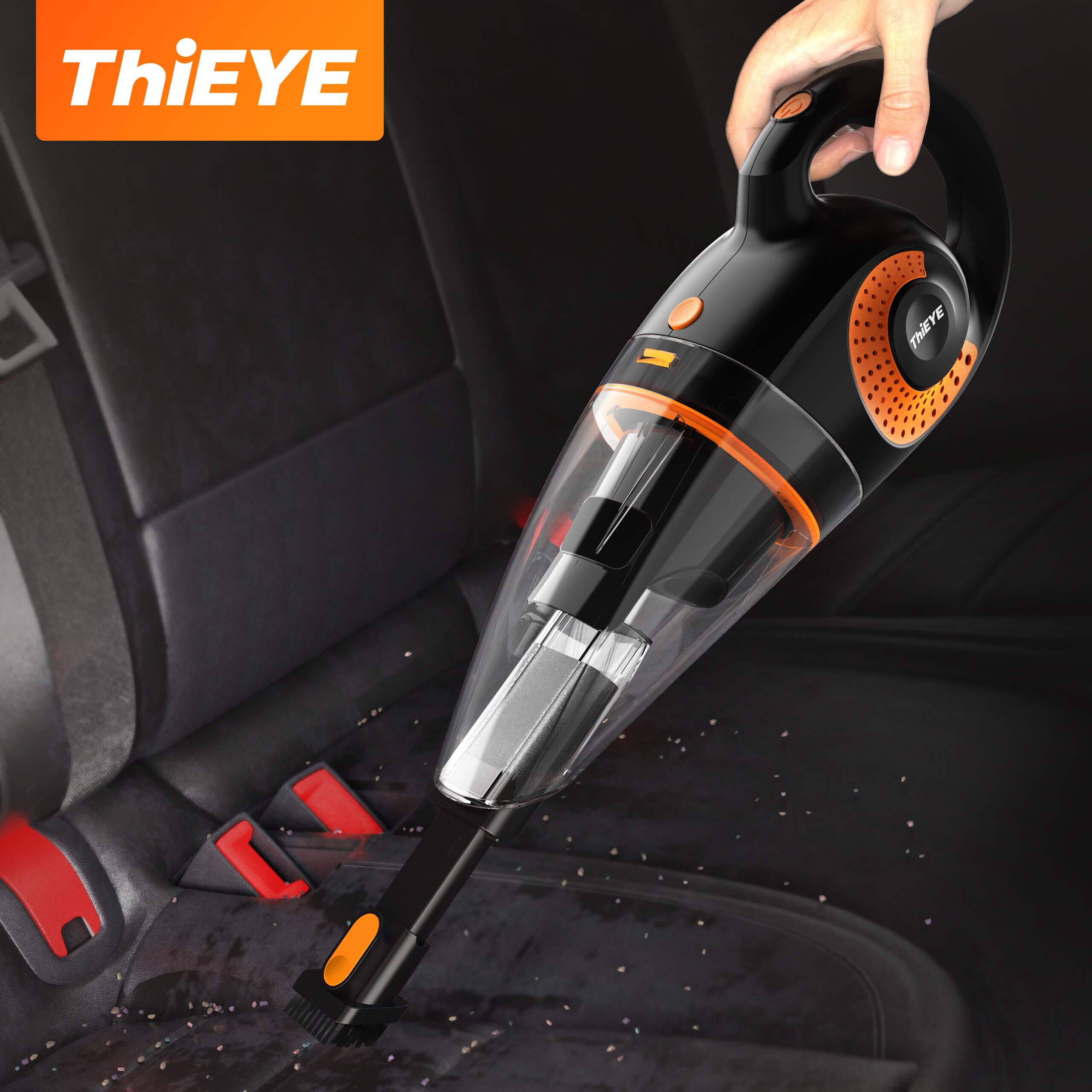 Thieye Draagbare Stofzuiger 13000Pa High Power Zuigkracht Draadloze Stofzuigen Cleaner Met Hepa Filter Voor Car Home