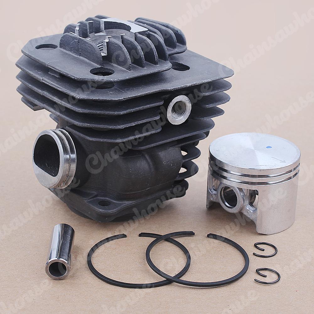 46mm cylinder stempel kit til oleo-mac 956 efco 156 emak 395023 motorsav oem 50012095 w ringstifter