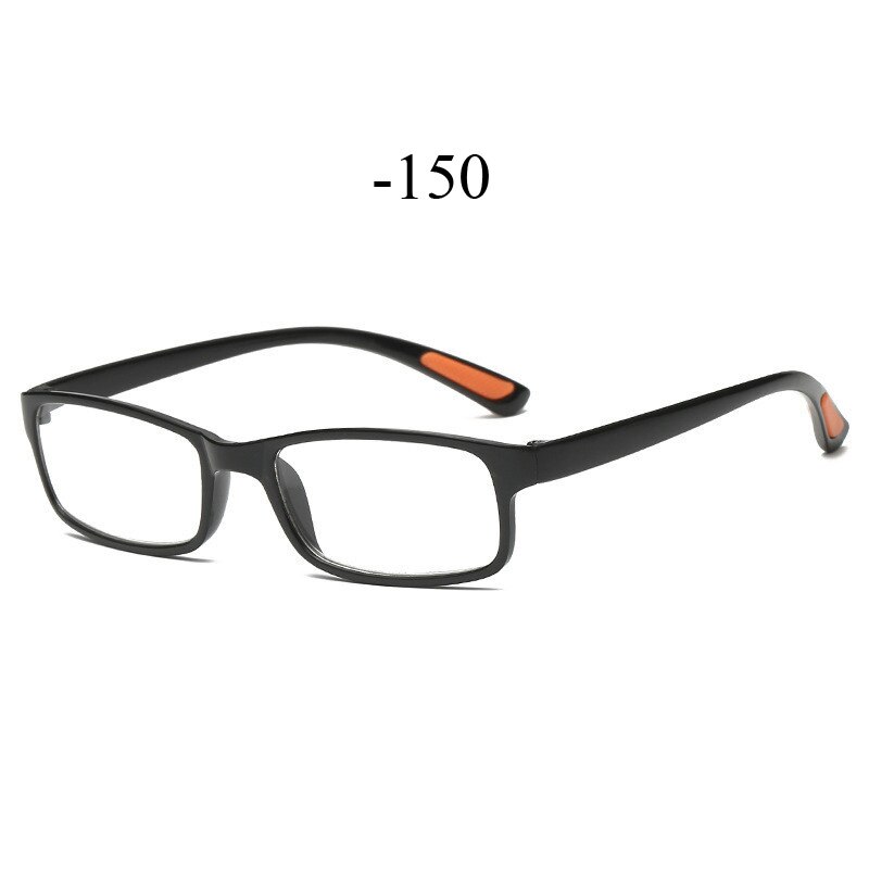 Seemfly ultralight  tr90 nærsynethedsbriller mænd kvinder firkantede optiske brillebriller til studerende med dioptri  -1.0 1.5 2.0 2.5