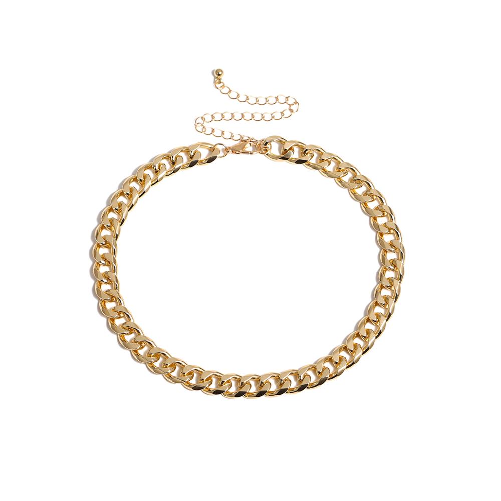 SHIXIN Link Kette Choker Halsketten Für Frauen Gold Einfache Kurze Halskette Weibliche Kragen Kette Dekoration auf Hals Schmuck