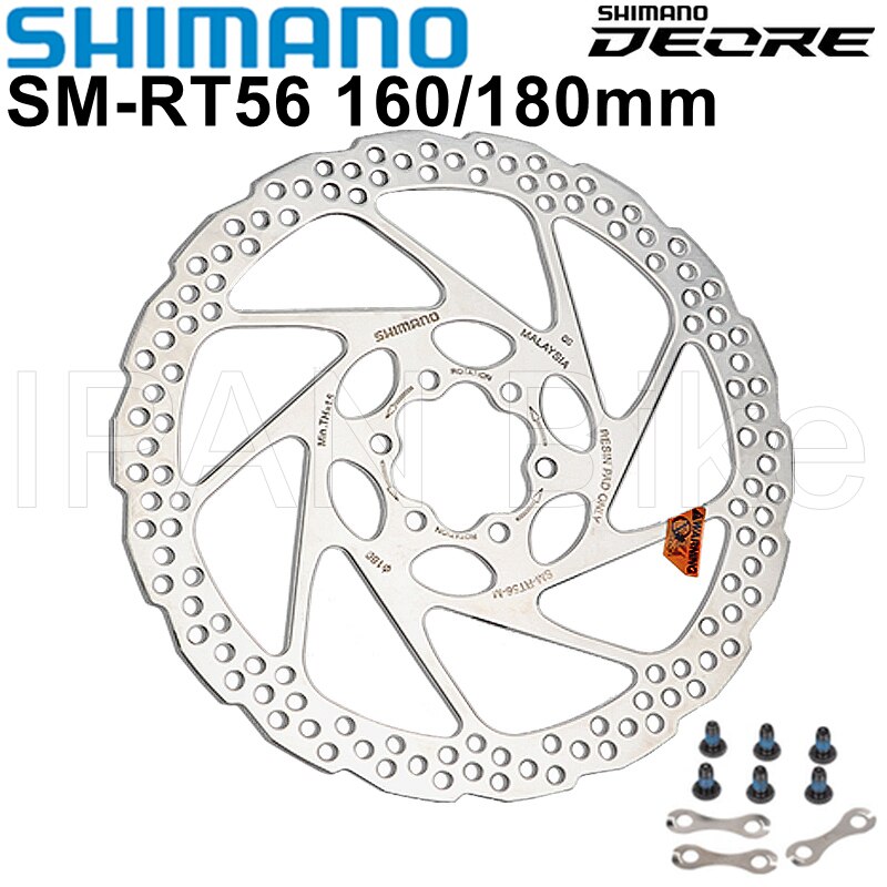 Shimano Deore SM-RT56 RT26 Remschijf Rotor 6 Bolt Mountainbike Disc M610 RT56 M6000 Remschijf 160Mm 180mm Mtb RT56 RT26 Rotor