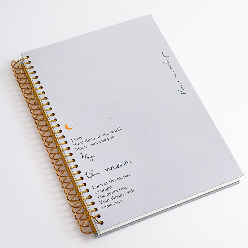 B5 Notebook Binder Sketchbook Office Supplies Lyofes Thicken Spiral Notebooks Book Diary School Stationery Work Super Thick Page: 10