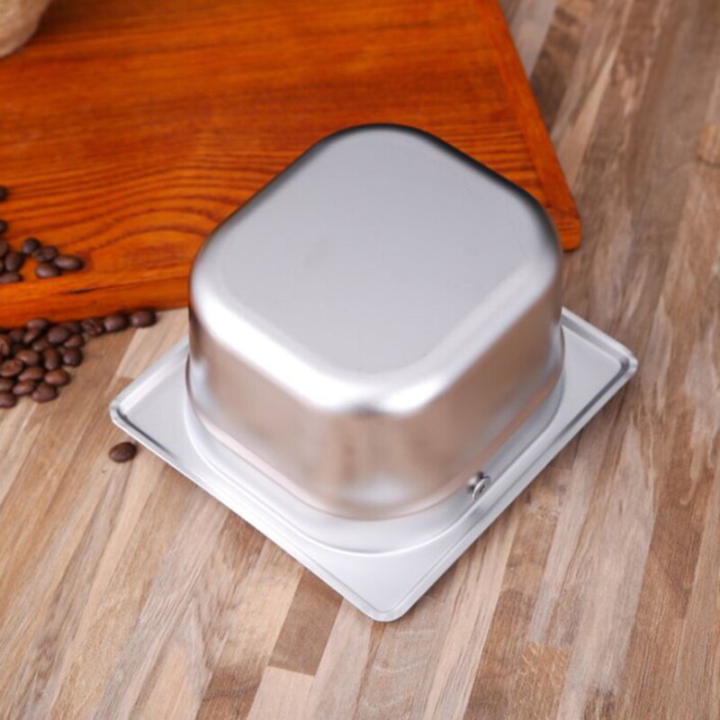 Coffee Knock Box Stainless Steel Coffee Grounds Container Box Barista Coffee Residue Bucket Grind Waste Bin Knocking Buckets