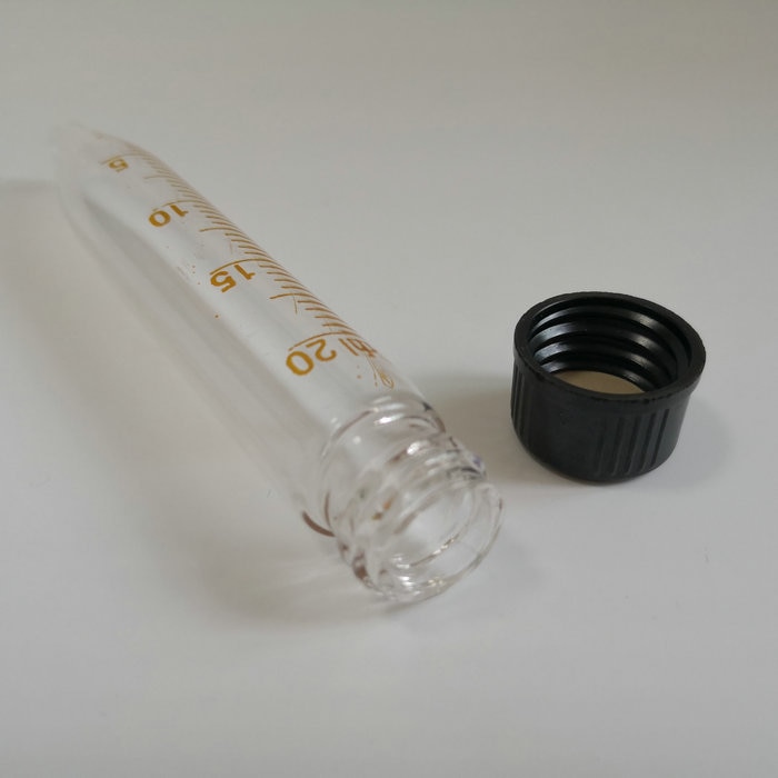 10pcs/lot 20ml glass centrifuge tube with graduation centrifugal test tube sharp bottom sample vial