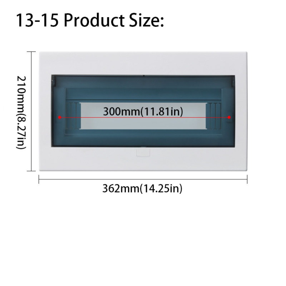 Cubierta de caja eléctrica resistente a la intemperie, tapa transparente, Material plástico, caja de distribución de plástico, caja de protección decorativa: Gris oscuro