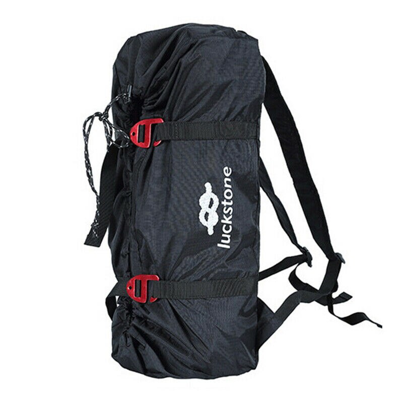 Klimmen Touw Zak Klimmen Krijt Zak Draagbare Outdoor Veiligheid Touw Waterdichte Verstelbare Vouwen Accessoires Klimmen Apparatuur: Black