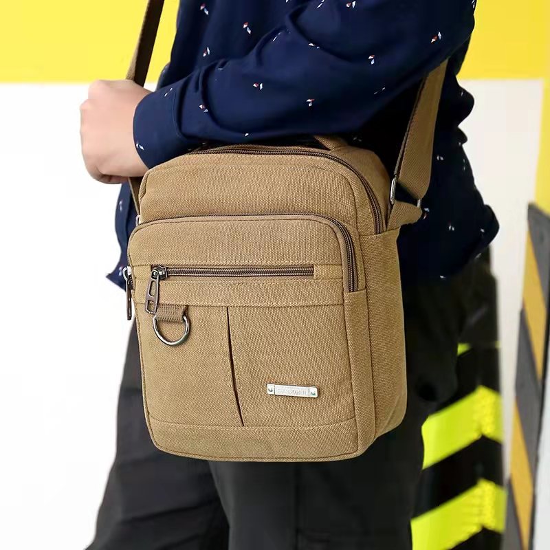Mannen Handtassen Multifunctionele Schoudertassen Casual Canvas Mannen Tassen Messenger Bags Unisex Paar Canvas Tassen