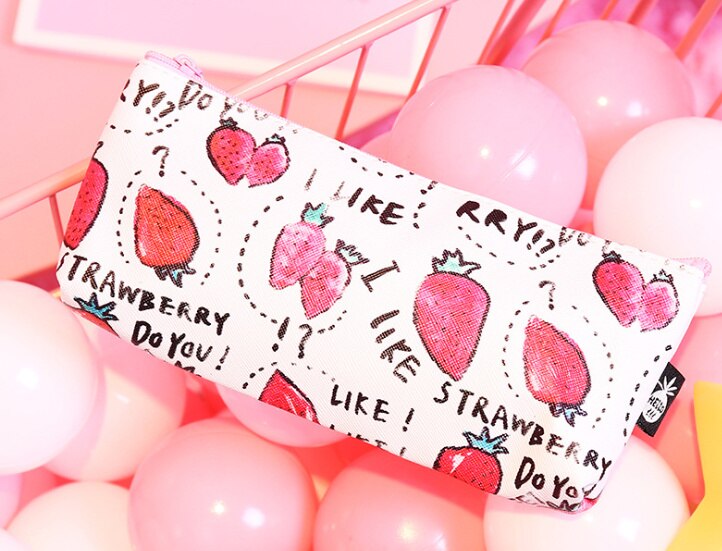 Summer Fruit Coin BAG , - 19CM PU Pineapple Etc. Coin BAG , Coin Purse , Coin Pencil BAG Wallet Pouch