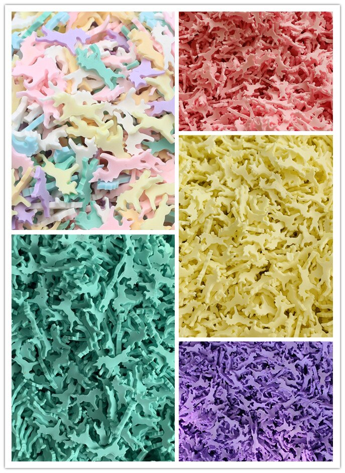 Tranches de licorne en argile polymère, , 500g, joli filet de cheval pour décoration Mobile, accessoires artisanaux DIY