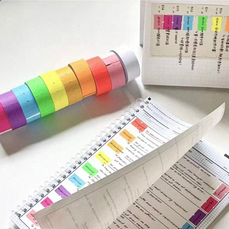 5000 teile/los etikett bunte private Aufkleber Etiketten selbst klebende Papier aufkleber leere Memo Briefpapier DIY Tagebuch Notizbuch