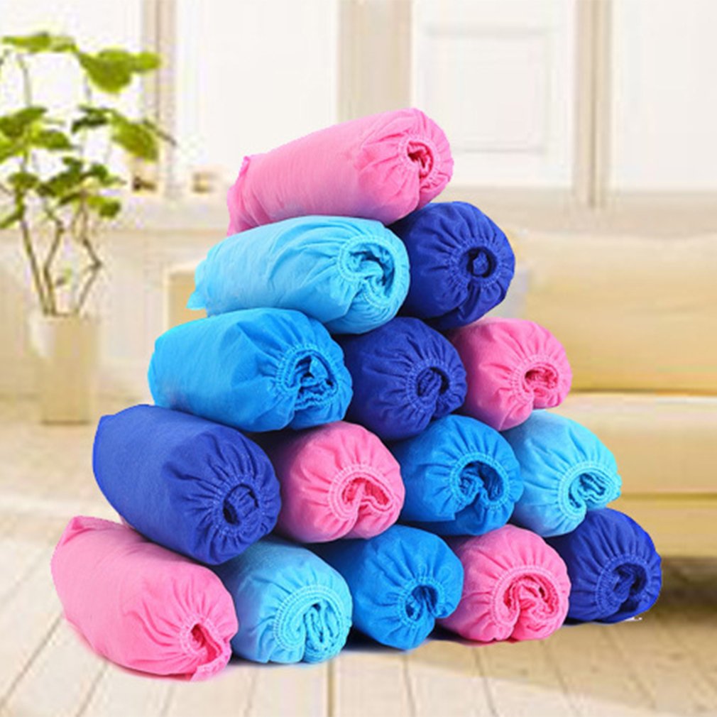 100 stuks verdikking schoenovertrek antislip schoenovertrek schoenovertrekken non-woven wegwerp antislip schoenovertrek laarsje 100 stuks