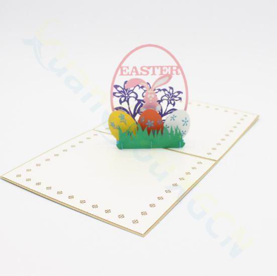 3D Easter postcard Easter egg rabbit pop up card Greeting Card festival Party Thanksgiving Card Wish Card Invitation Card