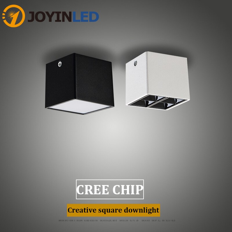 LED Mini Small Square Led Ceiling Spotlight Home Background Wall Square Downlight Hotel 8W Led Spot Indoor Lighting