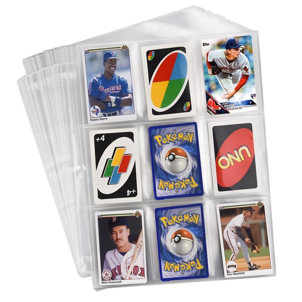 Trading Card Sleeves Durable Waterproof Card Pocket Storage Album for Trading Card Protectors Collection 30 Pages 270 Pockets