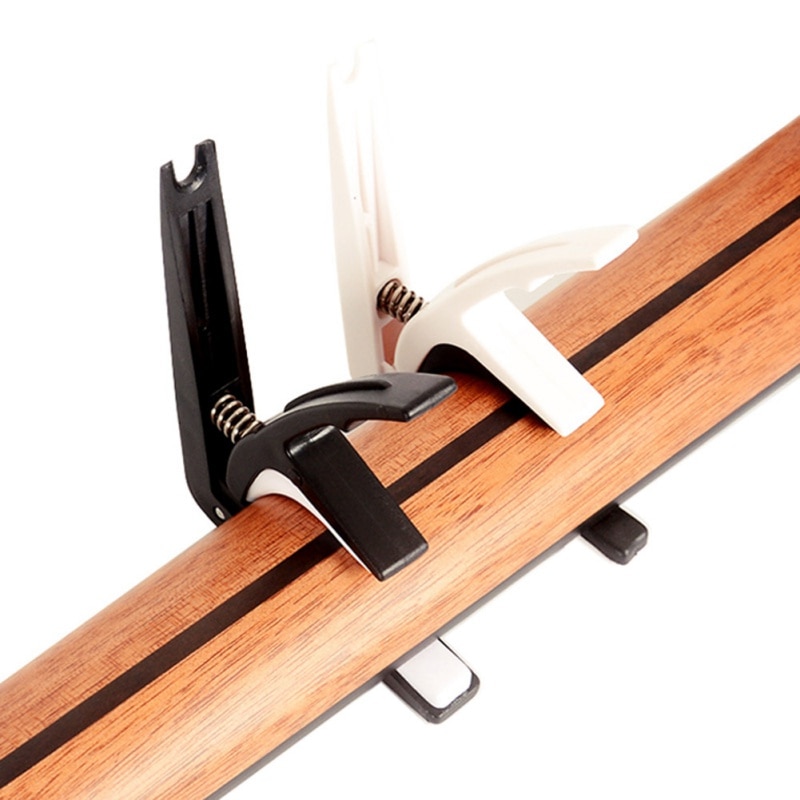 Aluminiumslegering stemme guitar tuner klemme nøgle trigger capo til akustisk elektrisk musikalsk guitar capo