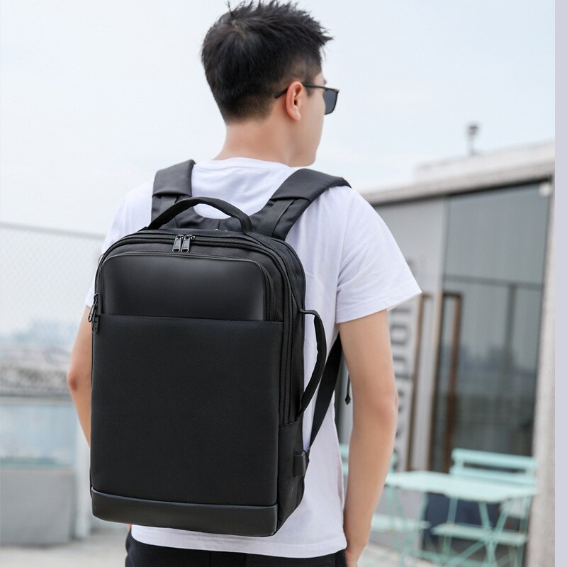 High-end business backpack USB smart travel backpack multifunctional leisure computer bag waterproof student schoolbag male