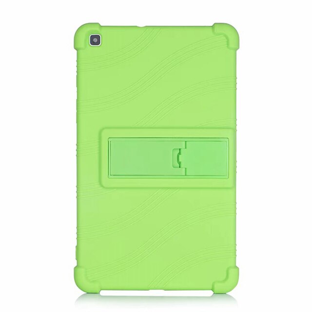 Zachte Siliconen Kinderen Case Voor Samsung Galaxy Tab Een 8.0 SM-T290 SM-T295 SM-T297 Tablet Funda Shockproof Cover Met Kickstand: Green