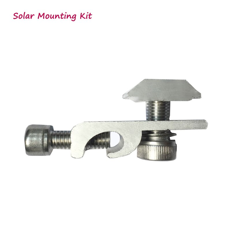 20 pièces solaire montage terre cosse en aluminium fixation au sol avec vis sur les rails de montage pour système de montage solaire