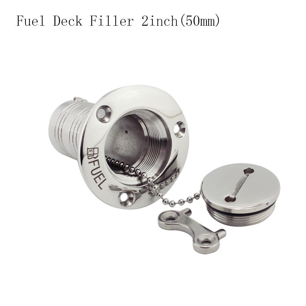 316 Rvs Marine Boot Hardware Dek Filler Brandstof Water Afval Diesel Gas Sleutel Cap Brandstof Water Was 38 Mm of 50 Mm Cap: Fuel Deck  50mm