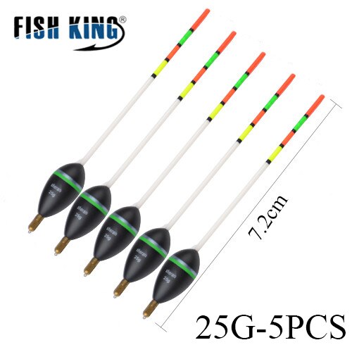 Vis Koning Visserijvlotter 15g20g25g30g Bobber Kurk Drijvende Float Hout 25-28.5Cm Verticale Boei Pesca Zee Visgerei: green