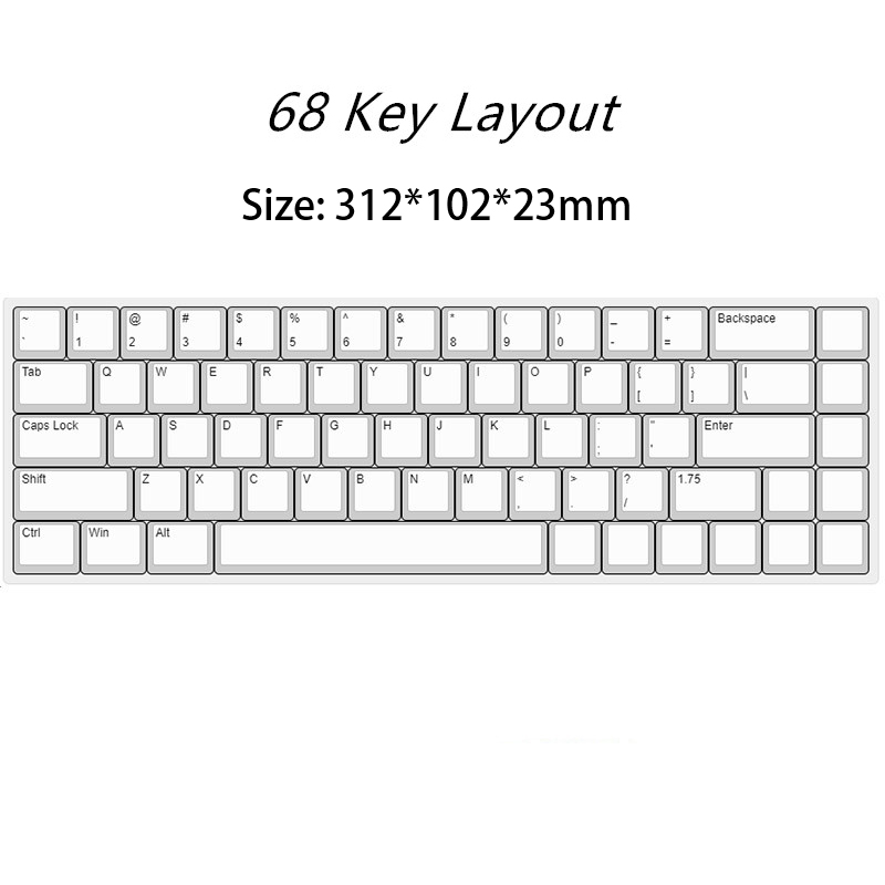 Mechanische Tastatur, mattierter Staubschutz, Acryl-Luftabdeckung für 60/61/64/68/80/84/87/96/104/108 Schlüssel, Staubschutz für mechanische Tastatur: Braun