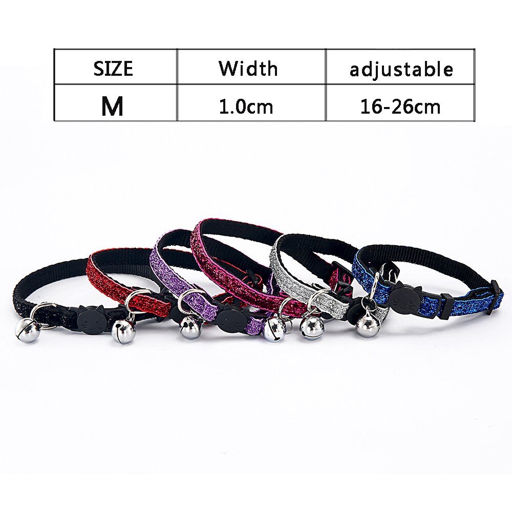Collar para gatos, productos para collares para perro y mascotas, Collar para Gato, arnés para cascabel para gatos, Correa brillante para gatito