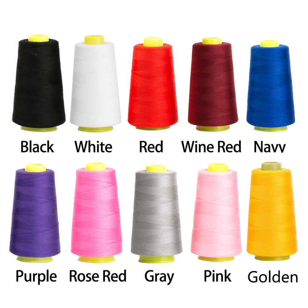 Sewing 40/2 Hand Stitching Spools Polyester Heavy Duty Knitting Serger Quilting Thread