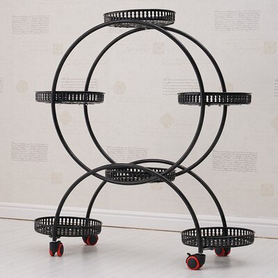 Présentoir pour plantes d'intérieur, étagère murale pour plantes, présentoir à fleurs, décoration, balcon extérieur: Black