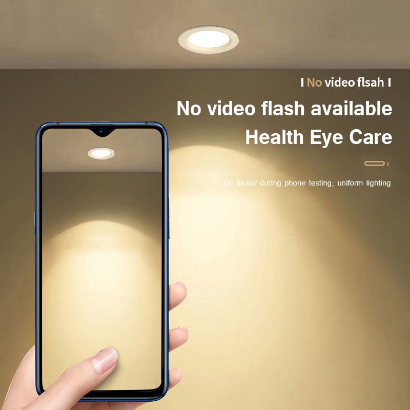 Luz empotrable LED regulable antideslumbrante 7/10/12/15W lámpara empotrable de techo iluminación dormitorio cocina lámpara integrada AC85-265V