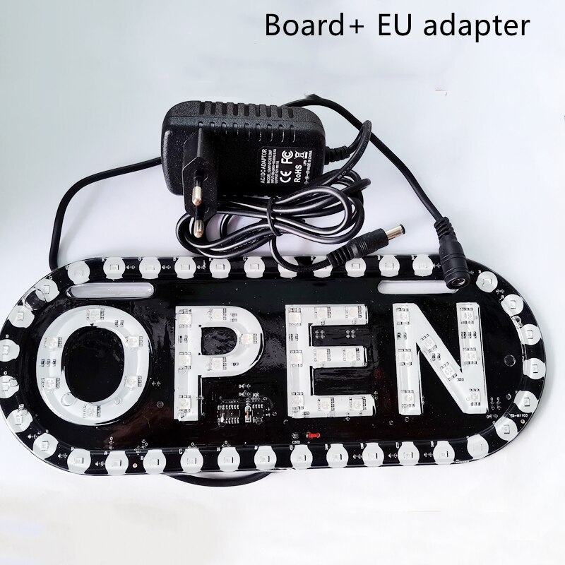 Led-mainosvalo mainoskyltit led-taulunäyttö led avoin työskentely myymälässä banneri avoin led-valo  dc12v: Kortti ja eu-adapteri