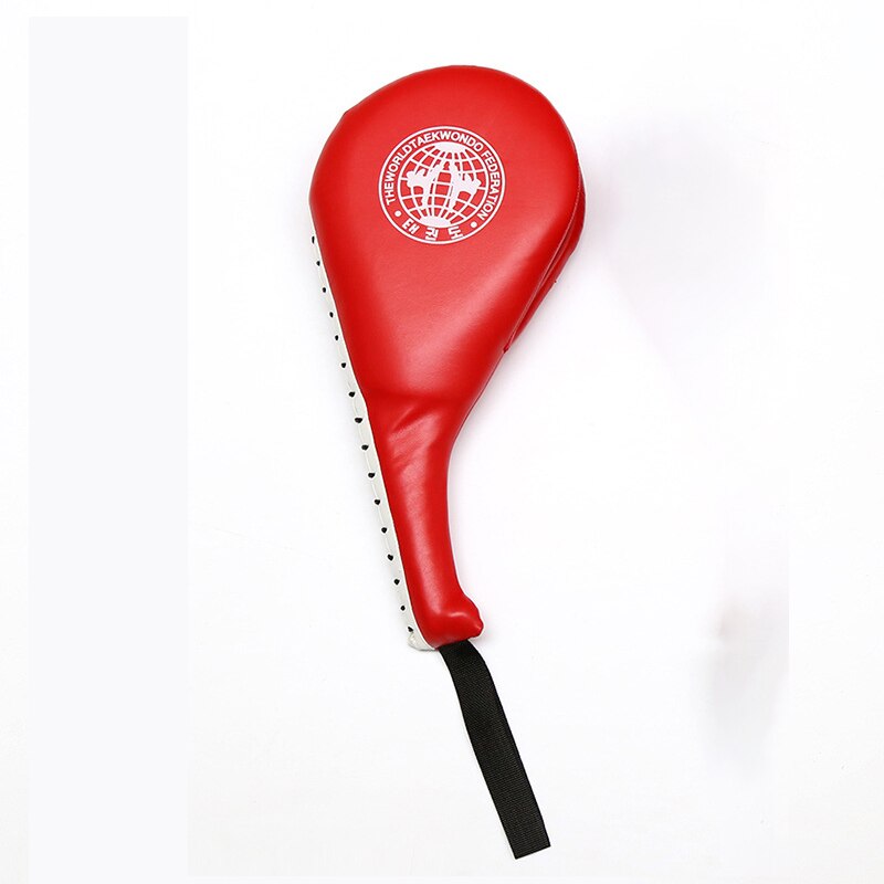 1 st slitstark taekwondo fotmål handmål boxning sanda träning hand sparkdyna boxpåse för vuxna barn: Handmål röd