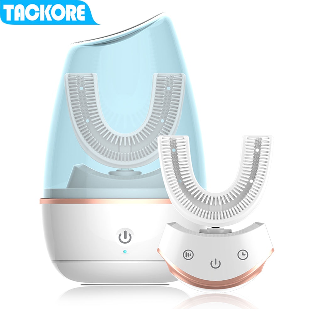 360 Degrees Intelligent Automatic Sonic Electric Toothbrush U Type Automatic Sonic Electric Toothbrush