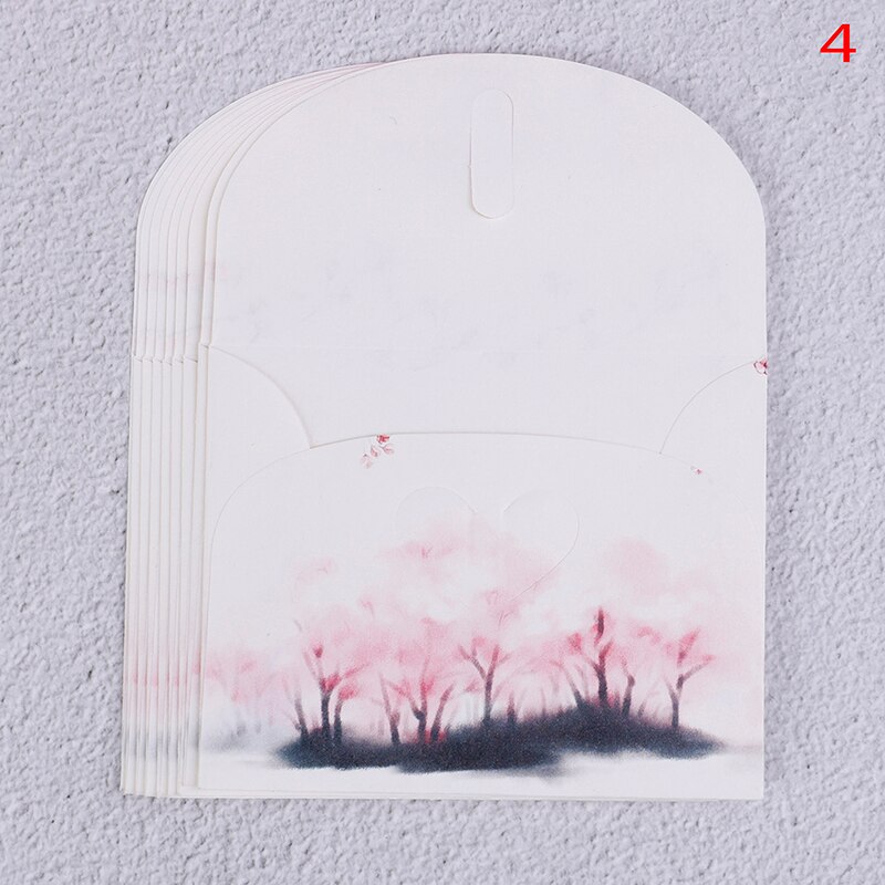 10 juegos de Sobres de papel con flores estilo chino clásico para cartas, papelería creativa, tarjetas postales de papel, tarjetas de papel, álbumes de recortes