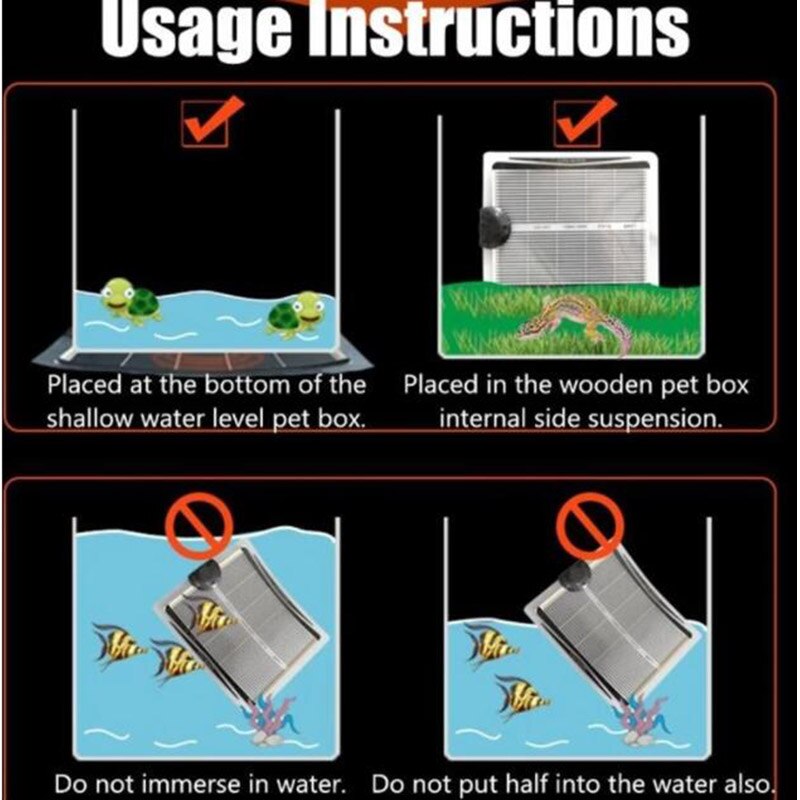 5W 45W Reptiles Heat Mat pad Climbing Pet Reptiles Heating Warm Pads Aquarium fish tank Adjustable Temperature Controller Mats