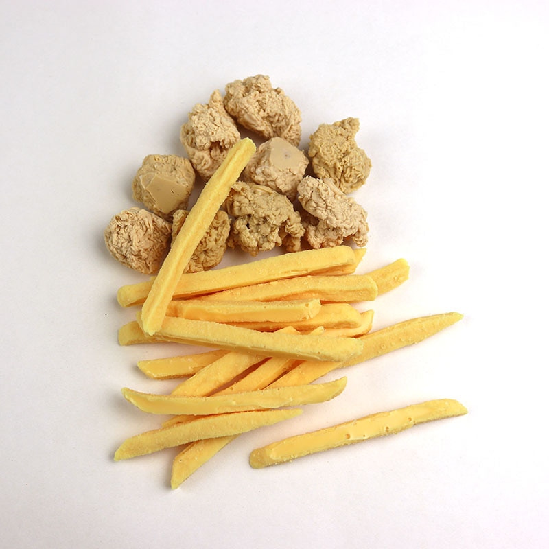 Modelo de comida de imitación de hamburguesa Artificial, adornos de pollo, pepitas y Chips, accesorios de fotografía, juguetes de cocina