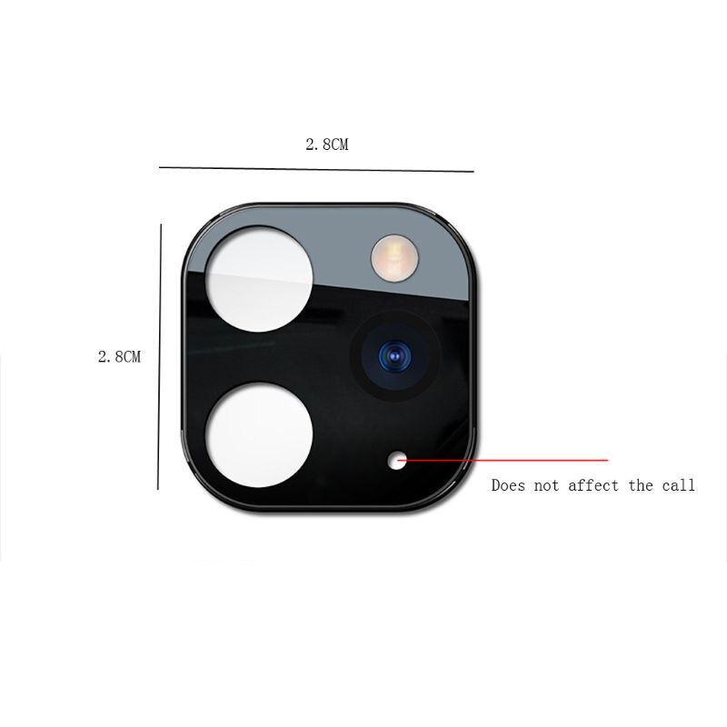 Metal kameralinsedæksel til iphone x xs max xs sekunder ændring til iphone 11 pro
