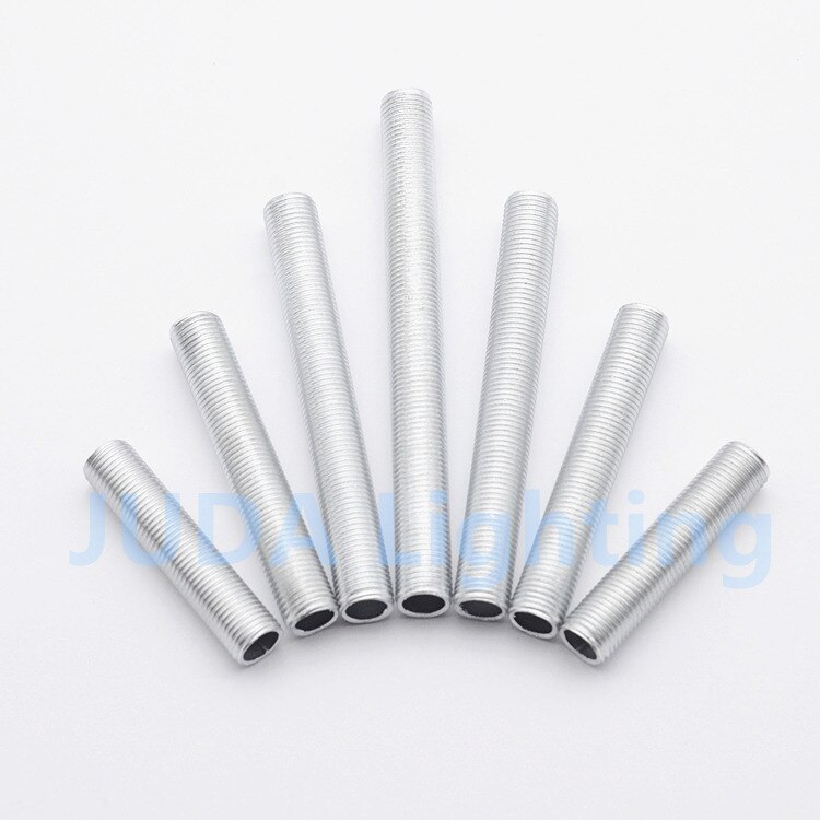 Lampvoet verbindingsbuis 100mm metrisch  m10 tand holle schroefbuis verzinkt platte buis lamphouder adapter verlichtingsaccessoires