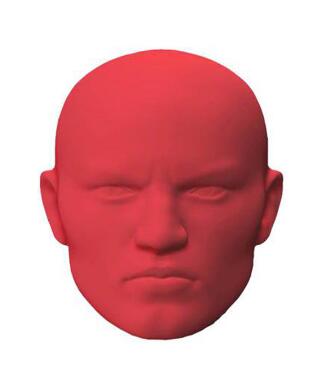 Handheld Head Shaped Hand Target Boxing Human Simulated Head Pad Taekwondo Fighting Human Shaped Head Target: Red