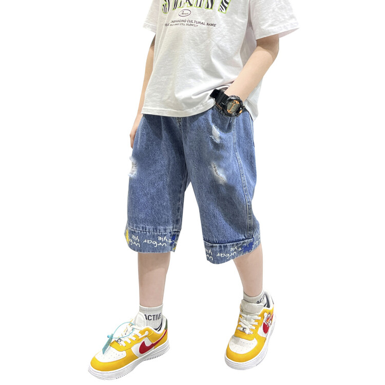 Pantalones vaqueros cortos para niños, ropa de para adolescentes, 4, 5, 6, 7, 8, 9, 10 y 11 años, 2022
