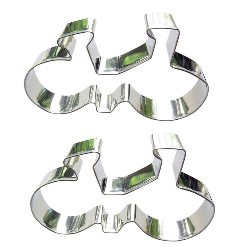 2 pcs Bicycle Cookie cutter biscuit embossing machine Pastry Fudge soft candy Stainless steel baking molds Cake decorating Tools