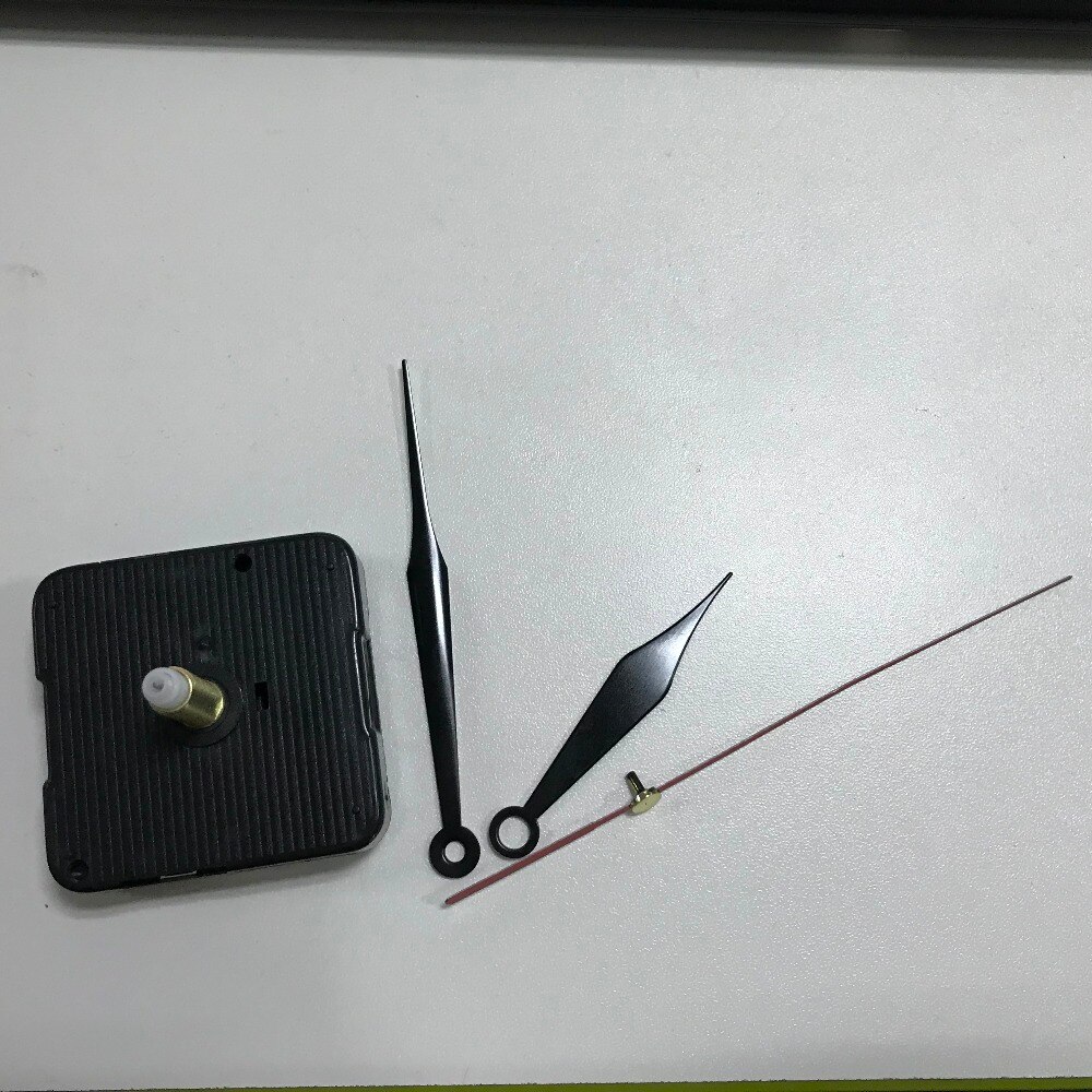 Silent Quartz Clock Movement Clock DIY with black pointer Wall clock movement replacement parts dedicated 28MM Shaft Sweep
