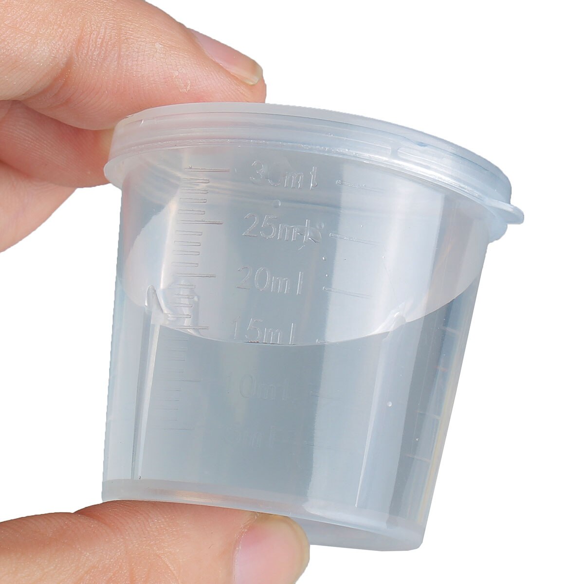 10PCS 30ml Plastic Graduated Measuring Cylinder Container Cups for Laboratory Lab Clear Scale Show Transparent Mug Measuring Cup