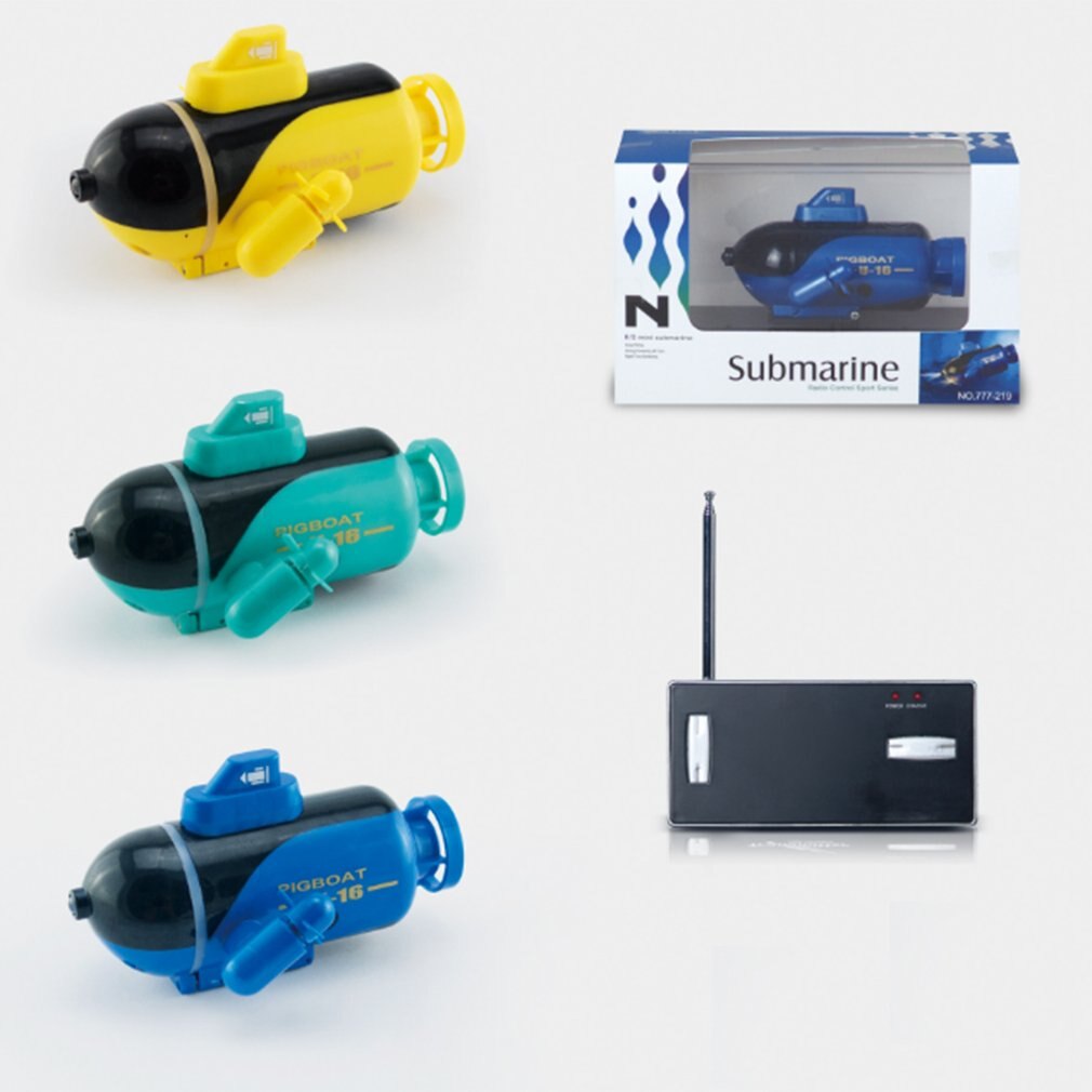 Mini Radio Racing RC Submarine Remote Control Boat Toy With LED Light Light RC Toy Colors Waterproof Model Toy