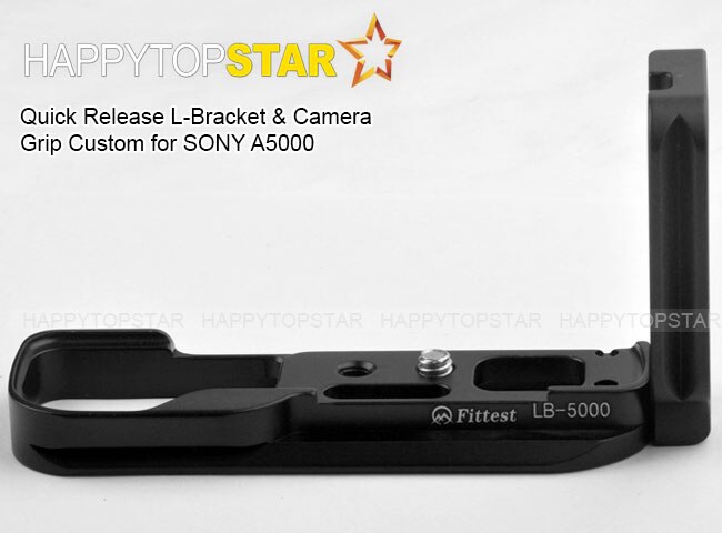 L Placa de Base de Liberação Rápida Da Câmera Titular Bracket Mão Montagem aderência Para SONY A5000 a5000 Arca Swiss RRS kirk Wimberley Markins