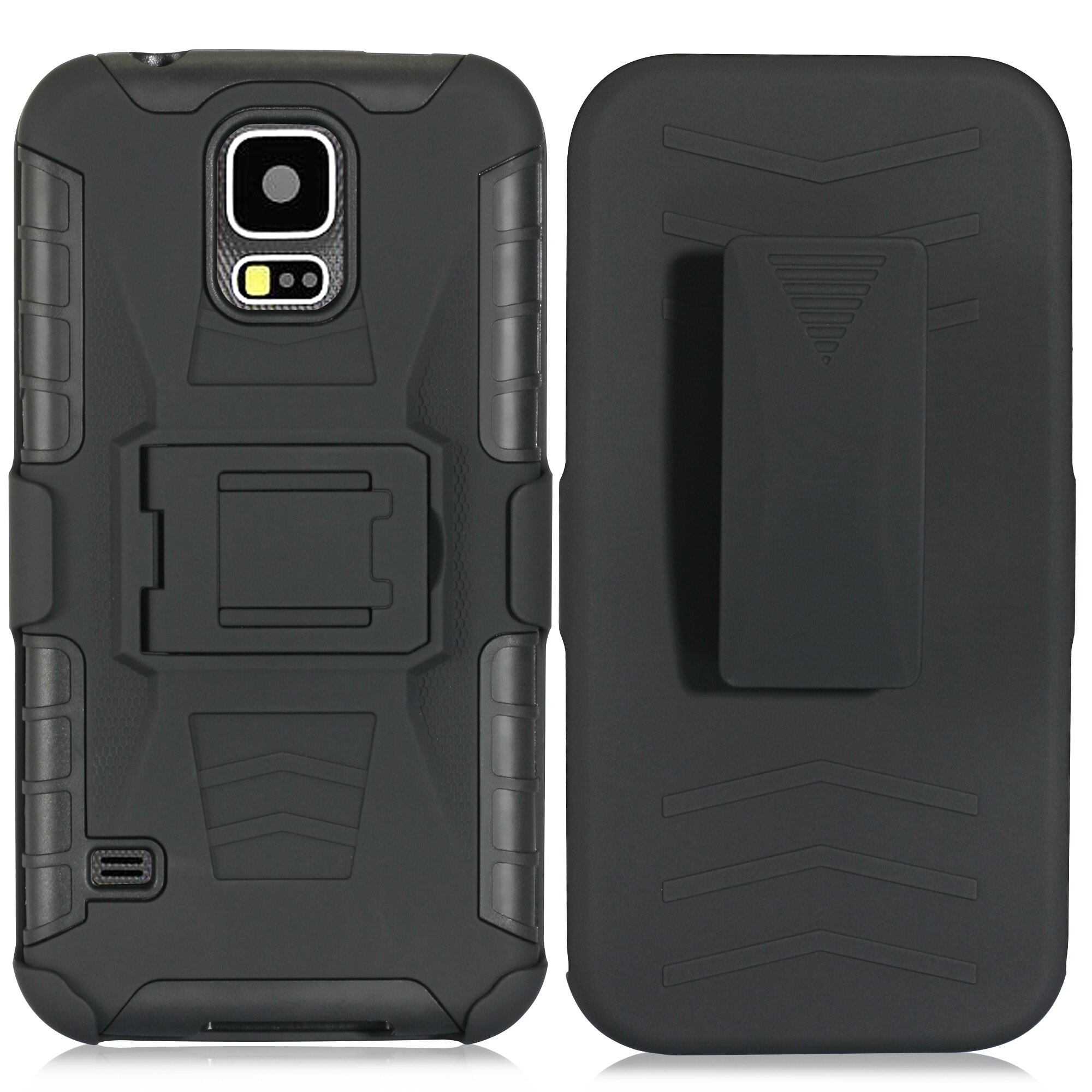 Zware Beschermende Armor Hard Case voor coque fundas Samsung Galaxy S5 Case Cover S5 SM-G900F + Riemclip Holster