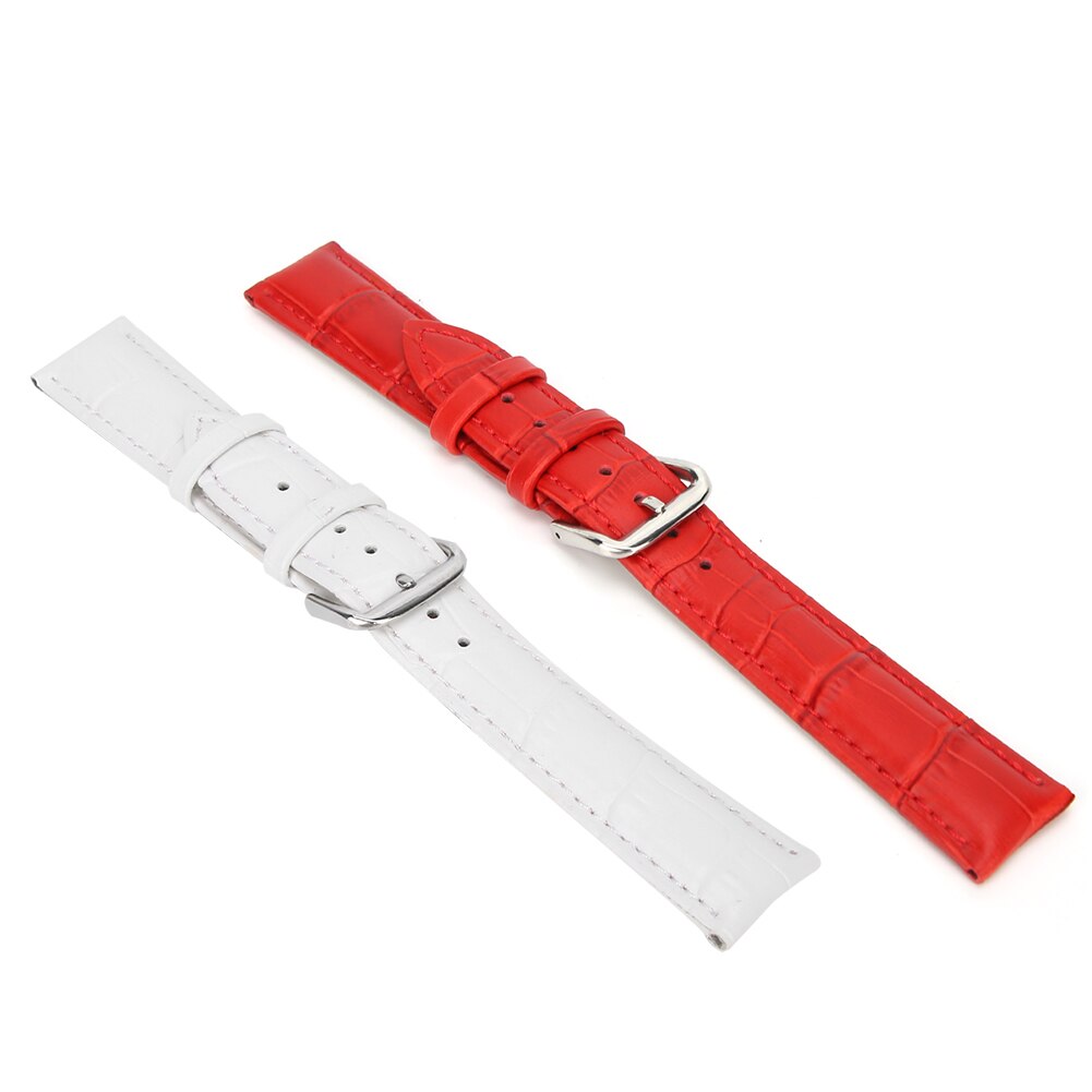 Watchband 1 Pair PU Leather Exquisite Unisex Watchband Adjustable Buckle Watch Strap Replacement Accessories For Watch Repair