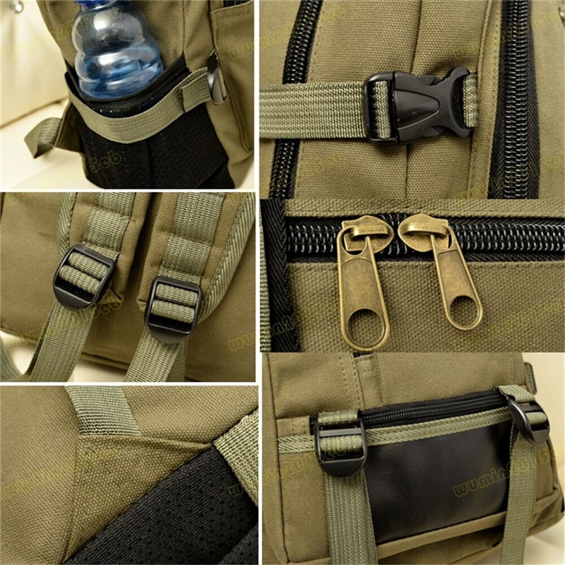 Mochila masculina de lona vintage, mochila masculina feita em lona com grande capacidade de viagem, bolsa para escola e laptop 2020