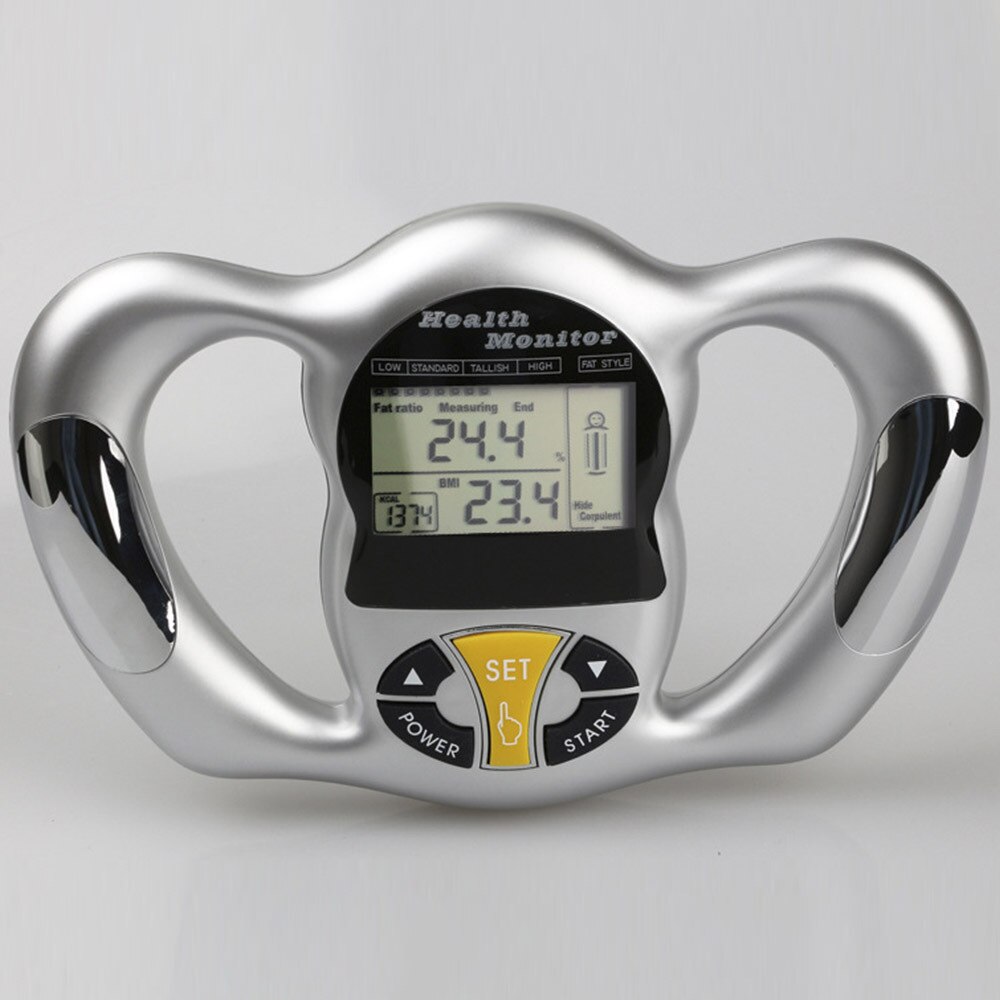 Portable Digital BMI Tester LCD Screen Body Fat Monitors Care Analyzer Handheld Fat Meter Detection